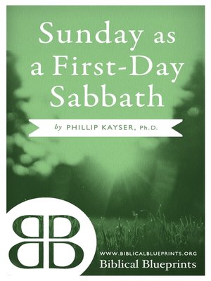cover image of Sunday as a First-Day Sabbath